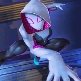 Spider Gwen in Locker Room