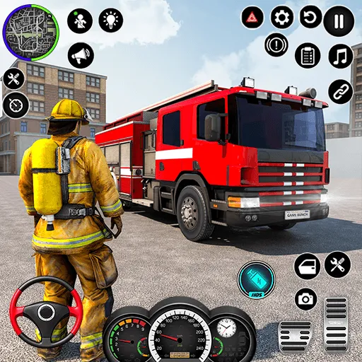 Firefighter Fire Brigade Game