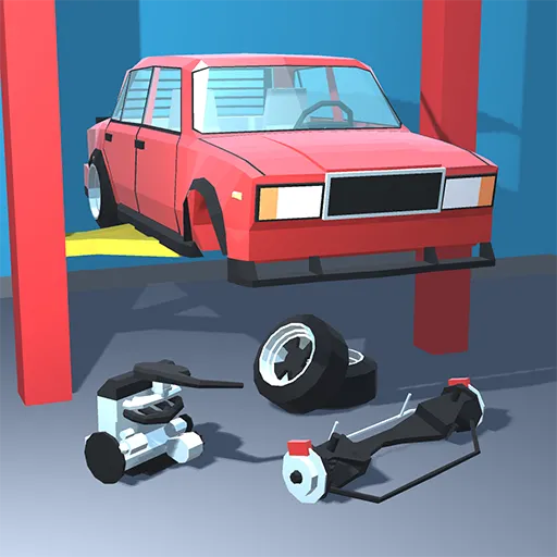 Retro Garage Car Mechanic